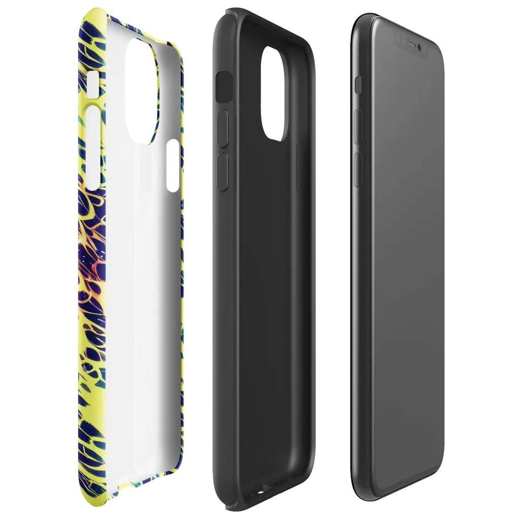Acid Starfield on Tough Case for iPhone® — Right