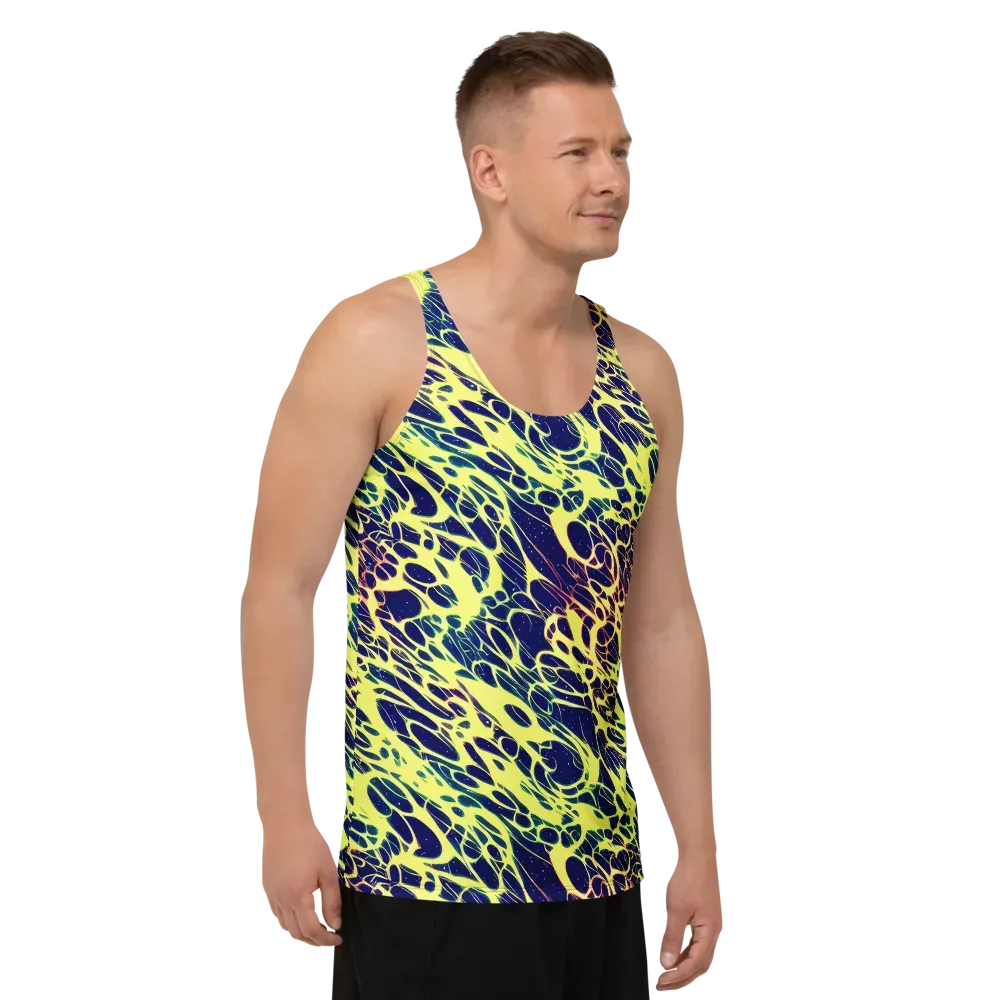 Acid Starfield on Men's Tank Top — Right Front