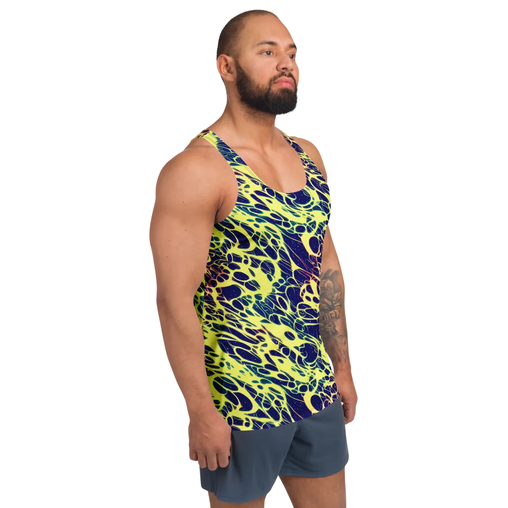 Acid Starfield on Men's Tank Top — Right Front