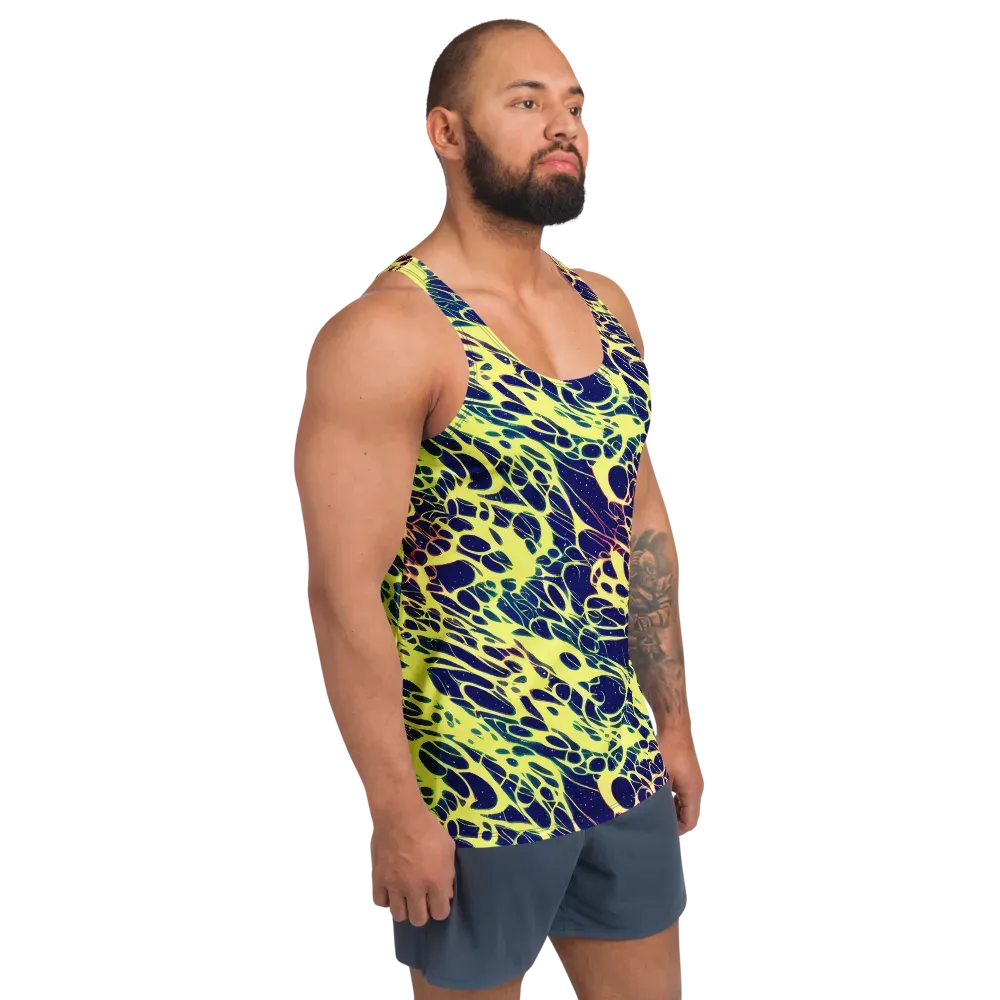 Acid Starfield on Men's Tank Top — Right Front