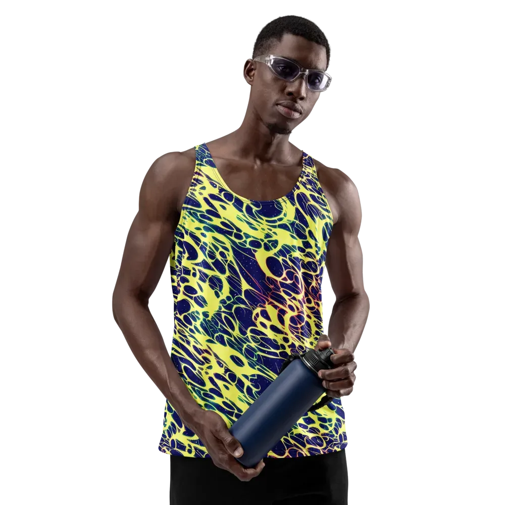 Acid Starfield on Men's Tank Top — Front