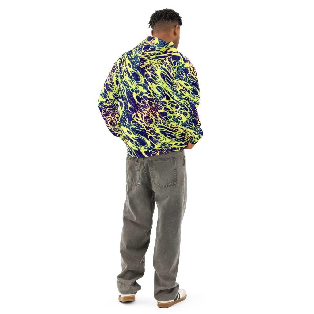 Acid Starfield on Cotton Hoodie — Back