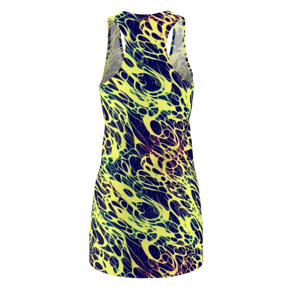 Acid Starfield on Racerback Dress — Back