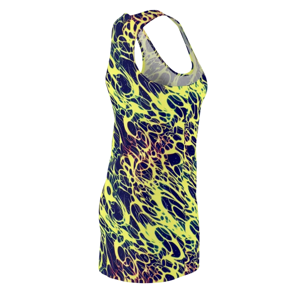 Acid Starfield on Racerback Dress — Back Side