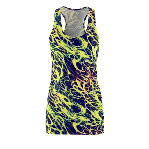 Acid Starfield on a Racerback Dress