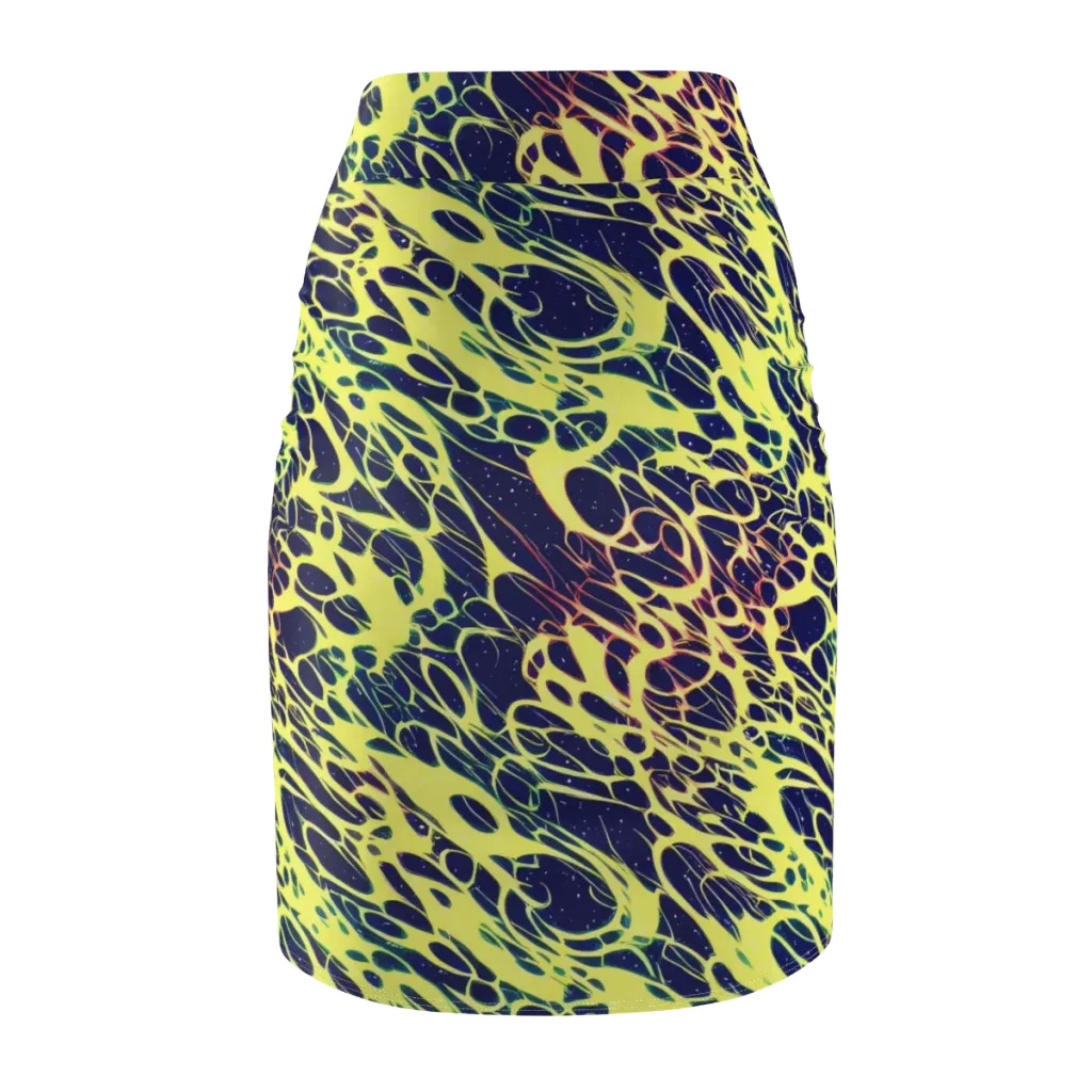 Acid Starfield on Pencil Skirt — Back