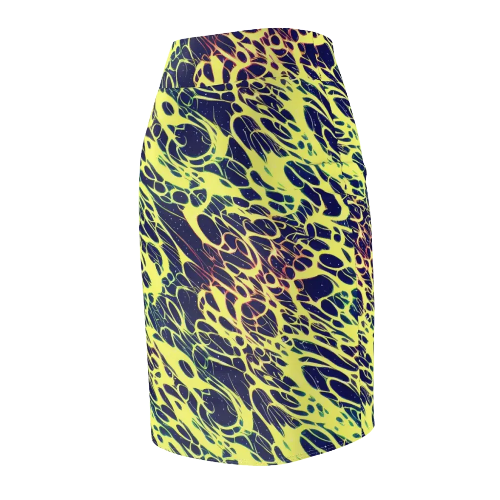 Acid Starfield on Pencil Skirt — Back Side