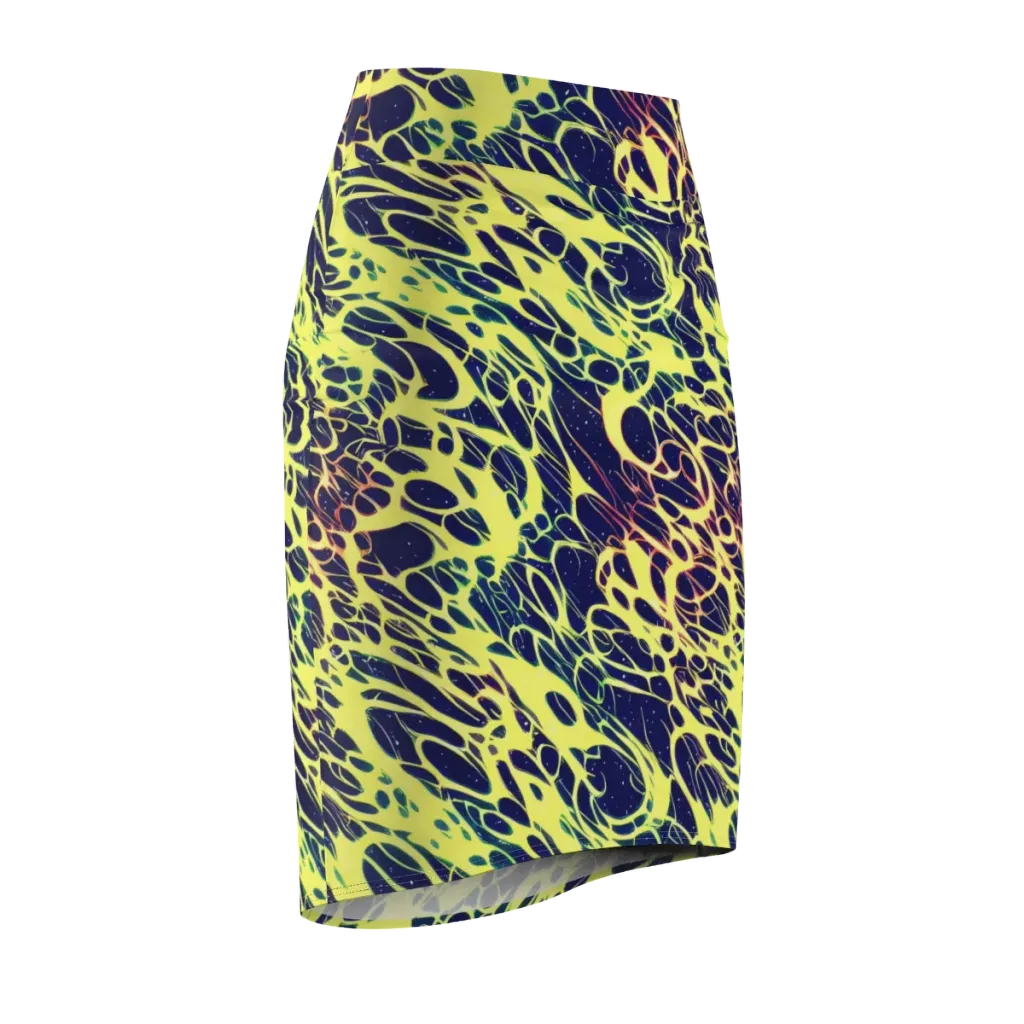 Acid Starfield on Pencil Skirt — Front Side