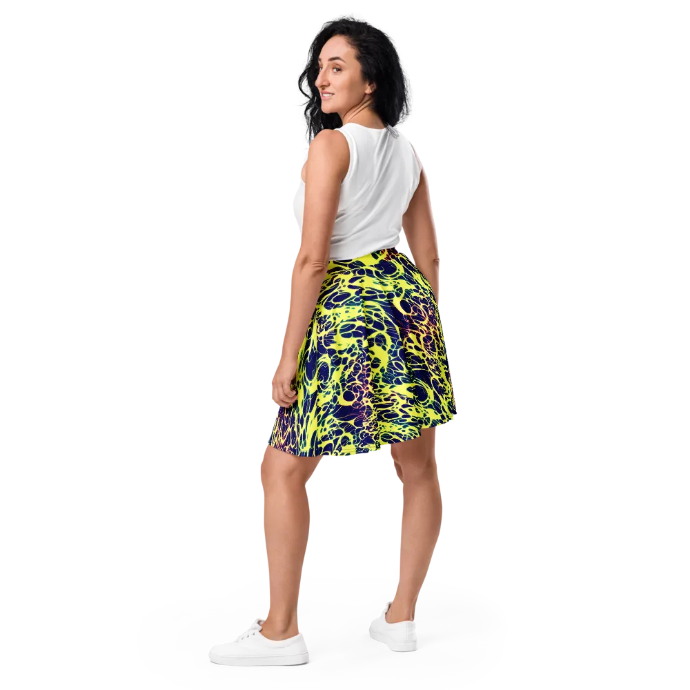 Acid Starfield on Skater Skirt — Back
