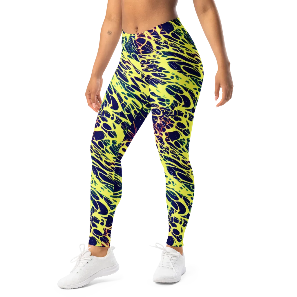 Acid Starfield on Leggings — Left Front
