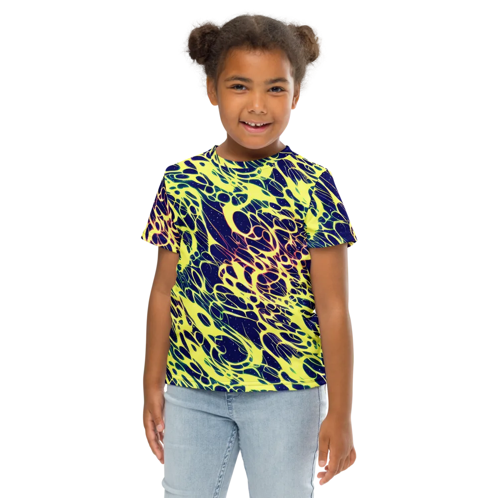 Acid Starfield on Kids Crew Neck T-Shirt — Front