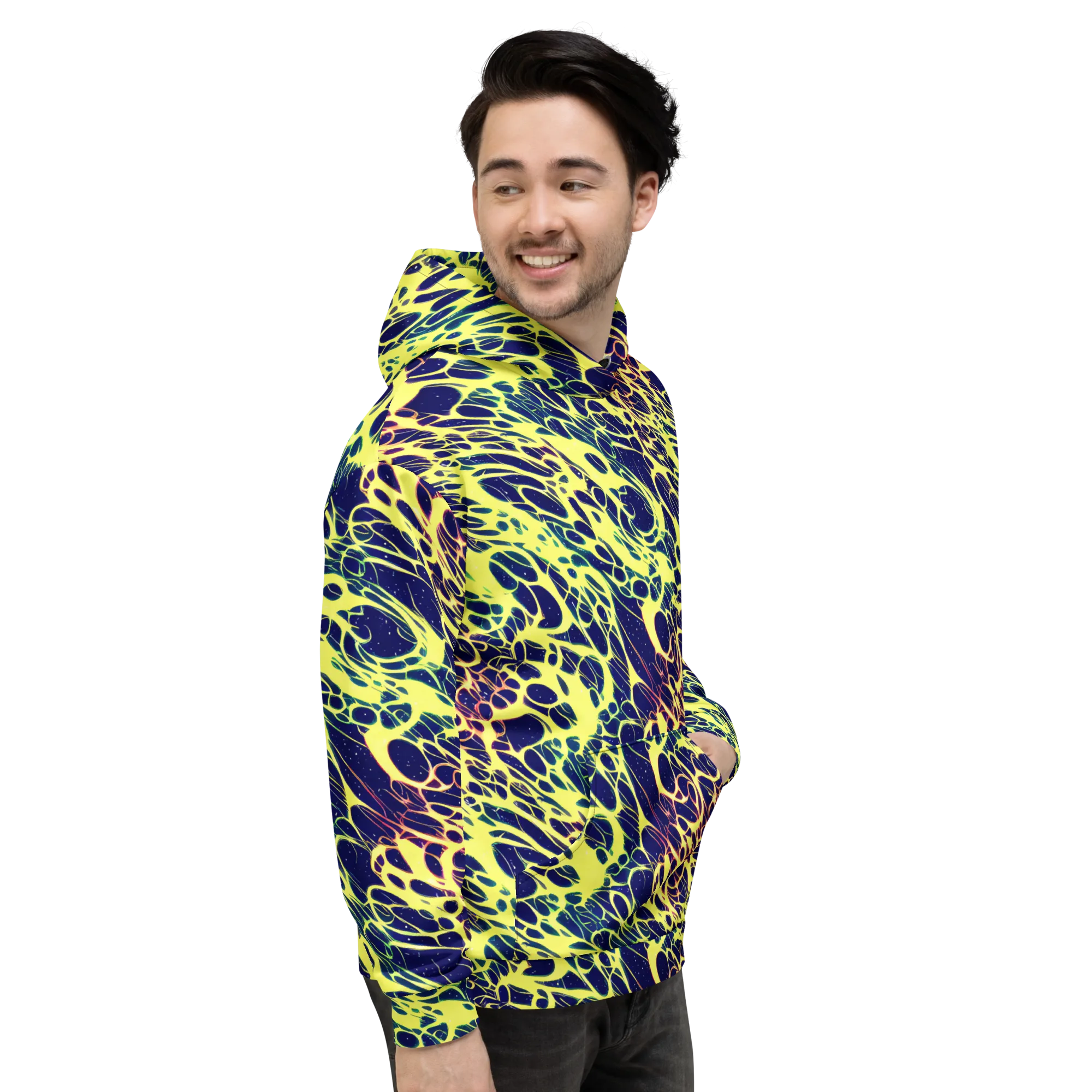 Acid Starfield on Hoodie — Right