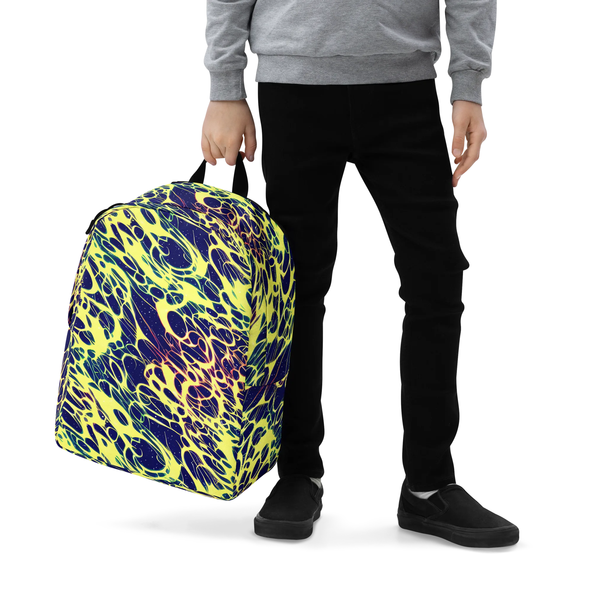 Acid Starfield on Minimalist Backpack — Zoomed-in
