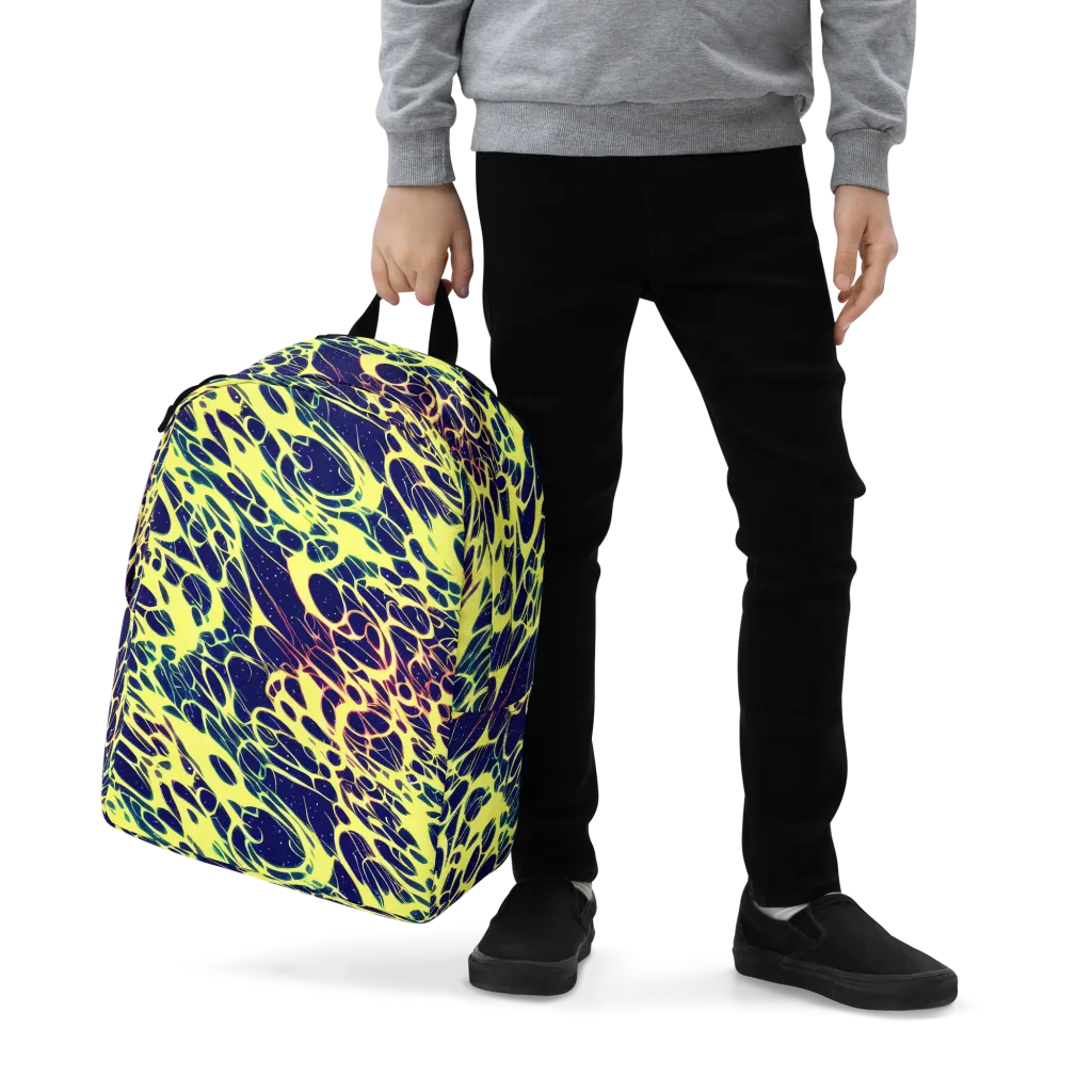 Acid Starfield on Minimalist Backpack — Zoomed-in