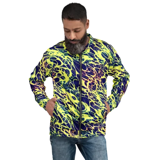 Acid Starfield on a Bomber Jacket