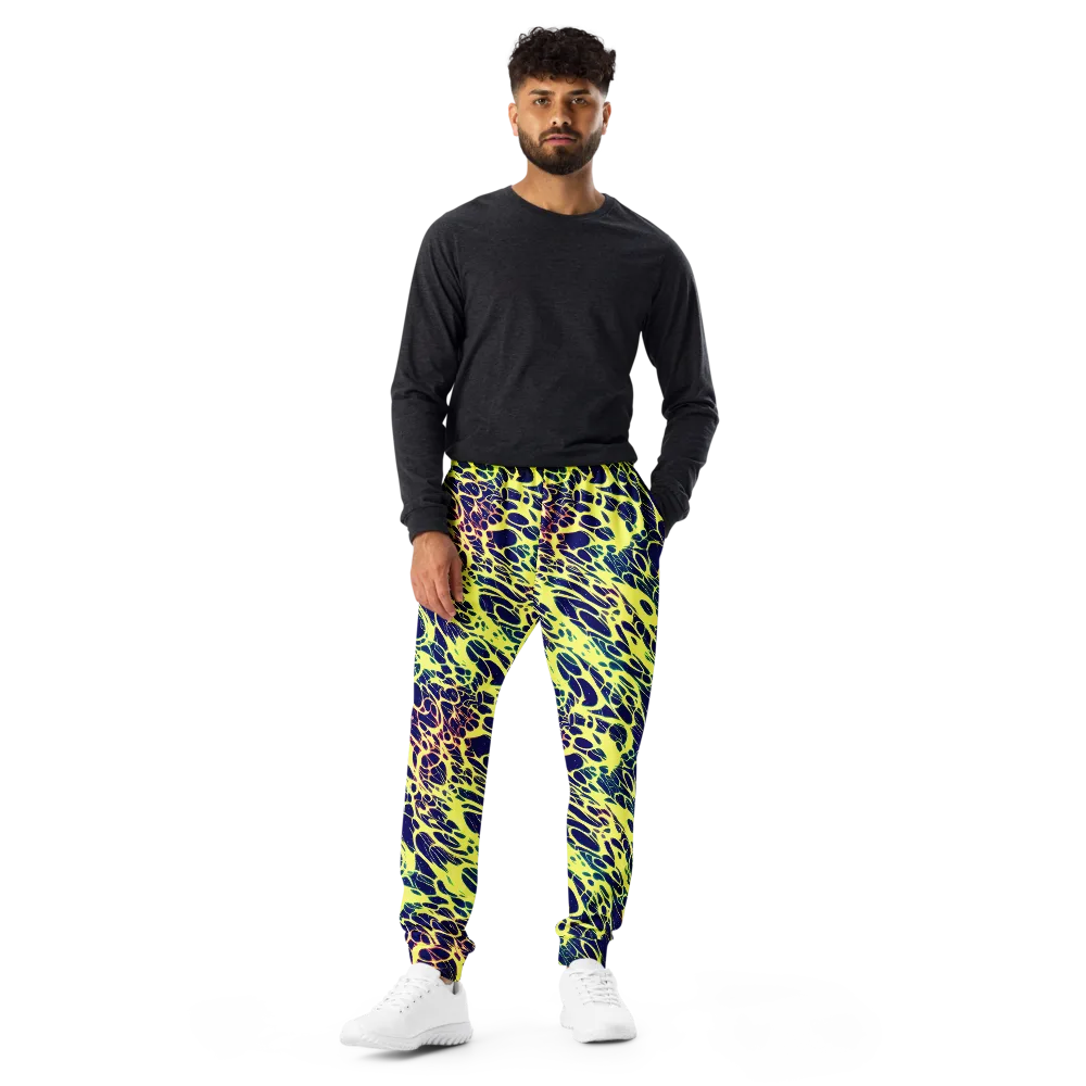 Acid Starfield on Men's Joggers — Front
