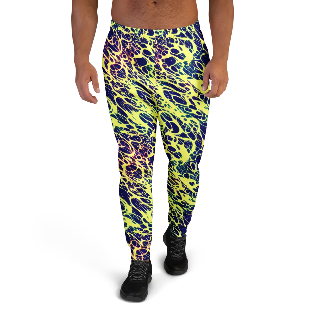 Acid Starfield on Men's Joggers — Front