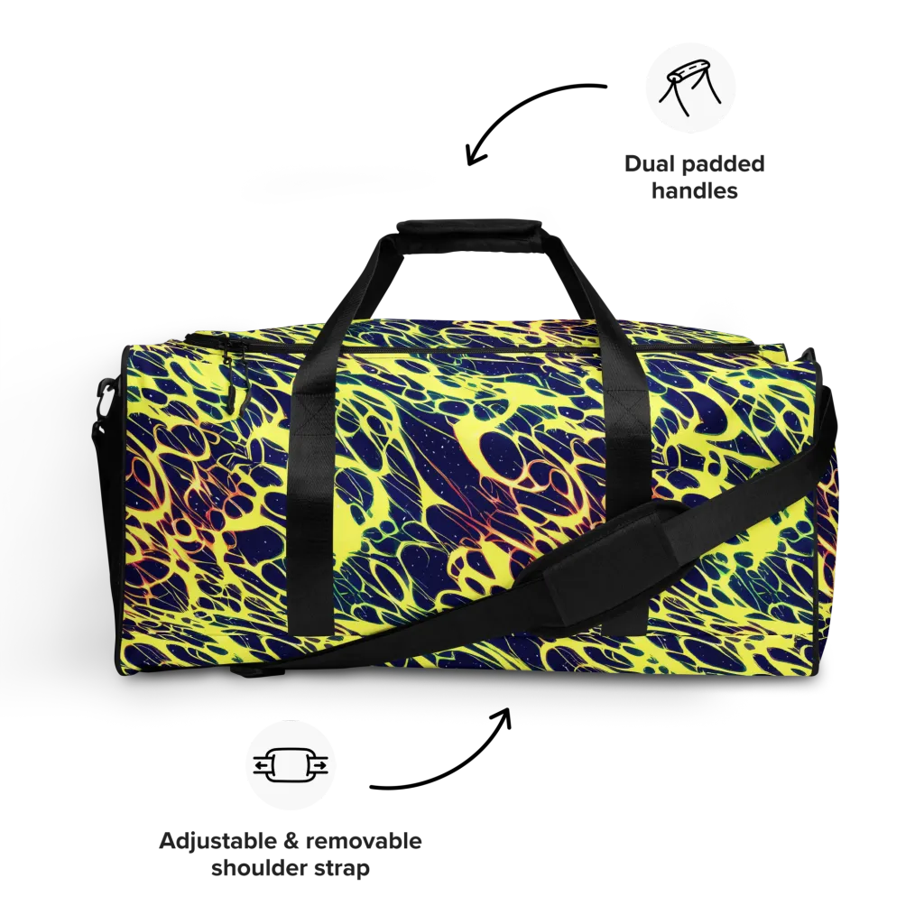 Acid Starfield on Duffle Bag — Front