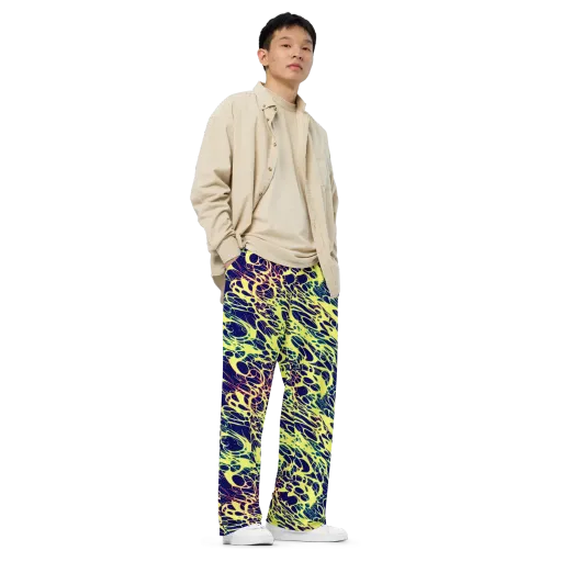 Acid Starfield on a Wide-Leg Pants