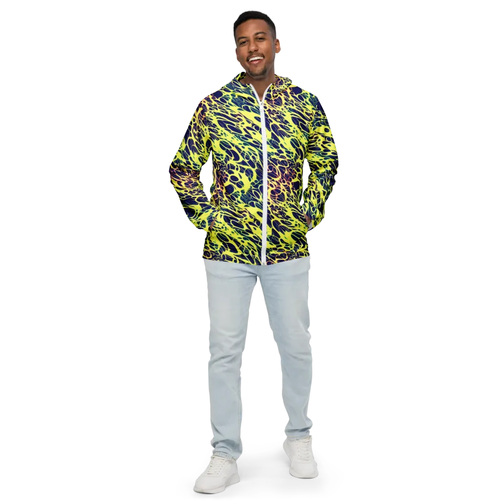 Acid Starfield on Men's Windbreaker — Front