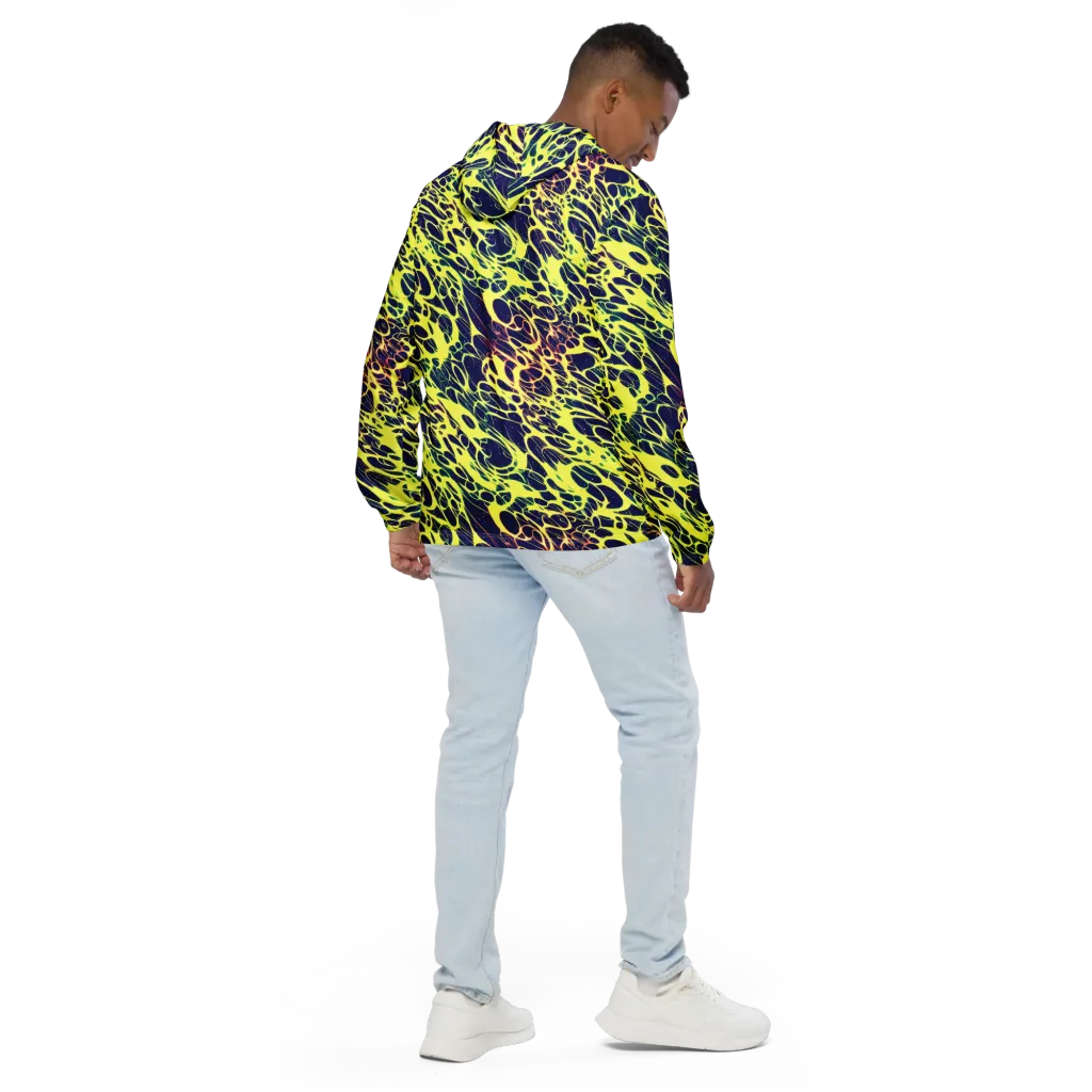 Acid Starfield on Men's Windbreaker — Back