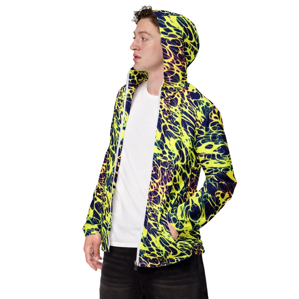 Acid Starfield on Men's Windbreaker — Left Front