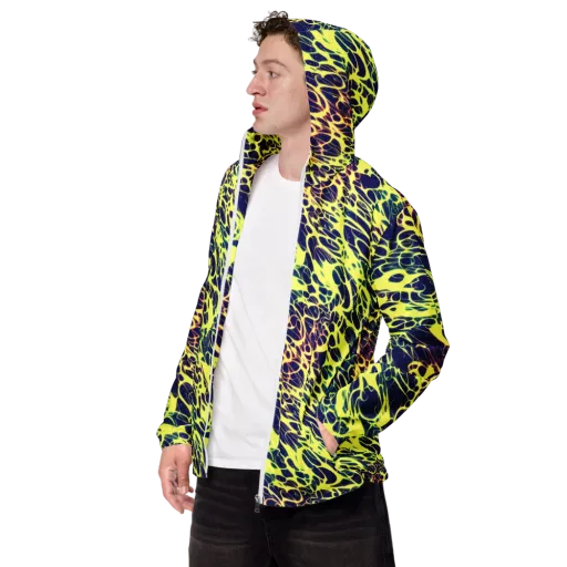 Acid Starfield on a Men's Windbreaker