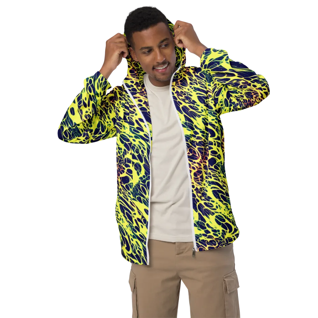 Acid Starfield on Men's Windbreaker — Front