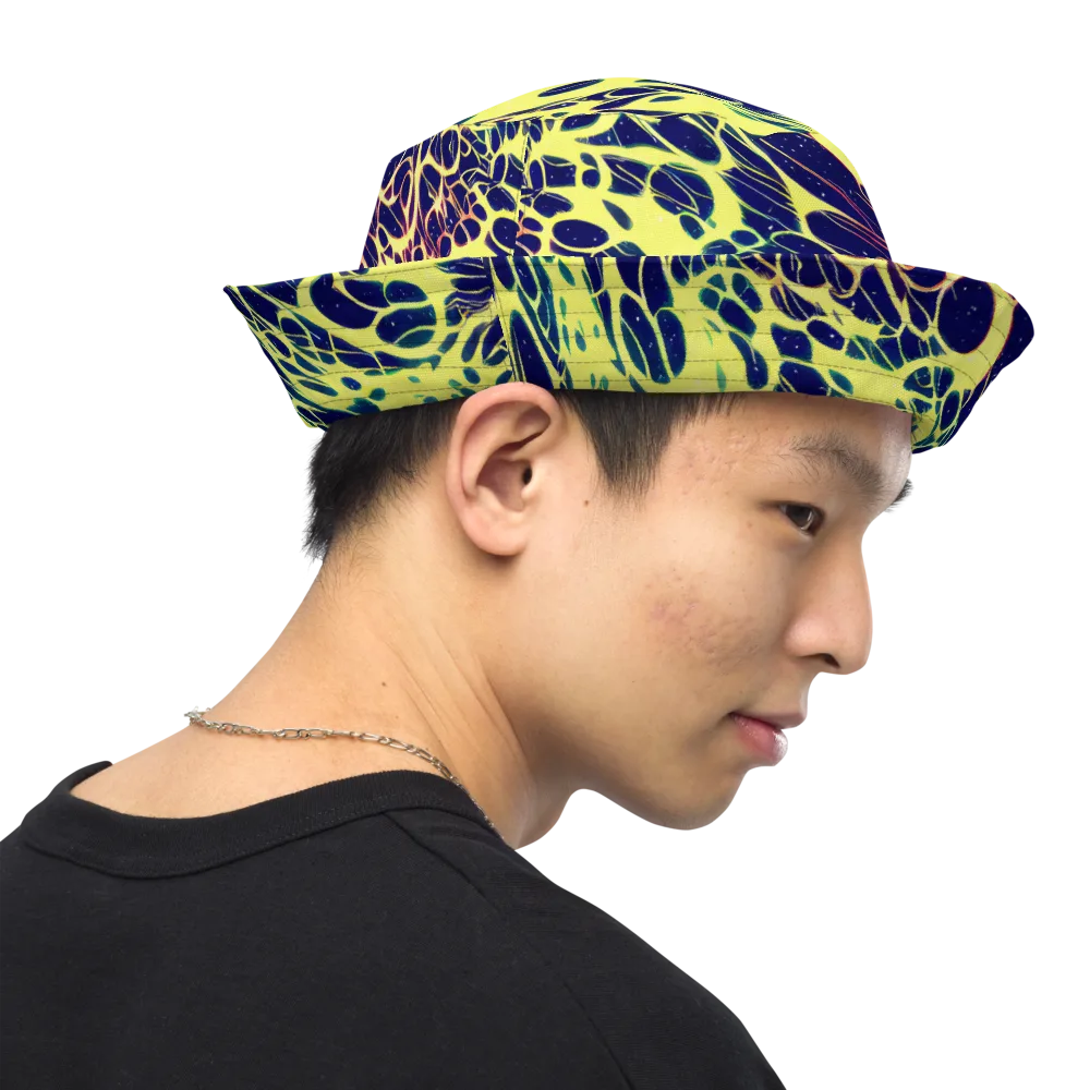 Acid Starfield on Reversible Bucket Hat — Right Outside