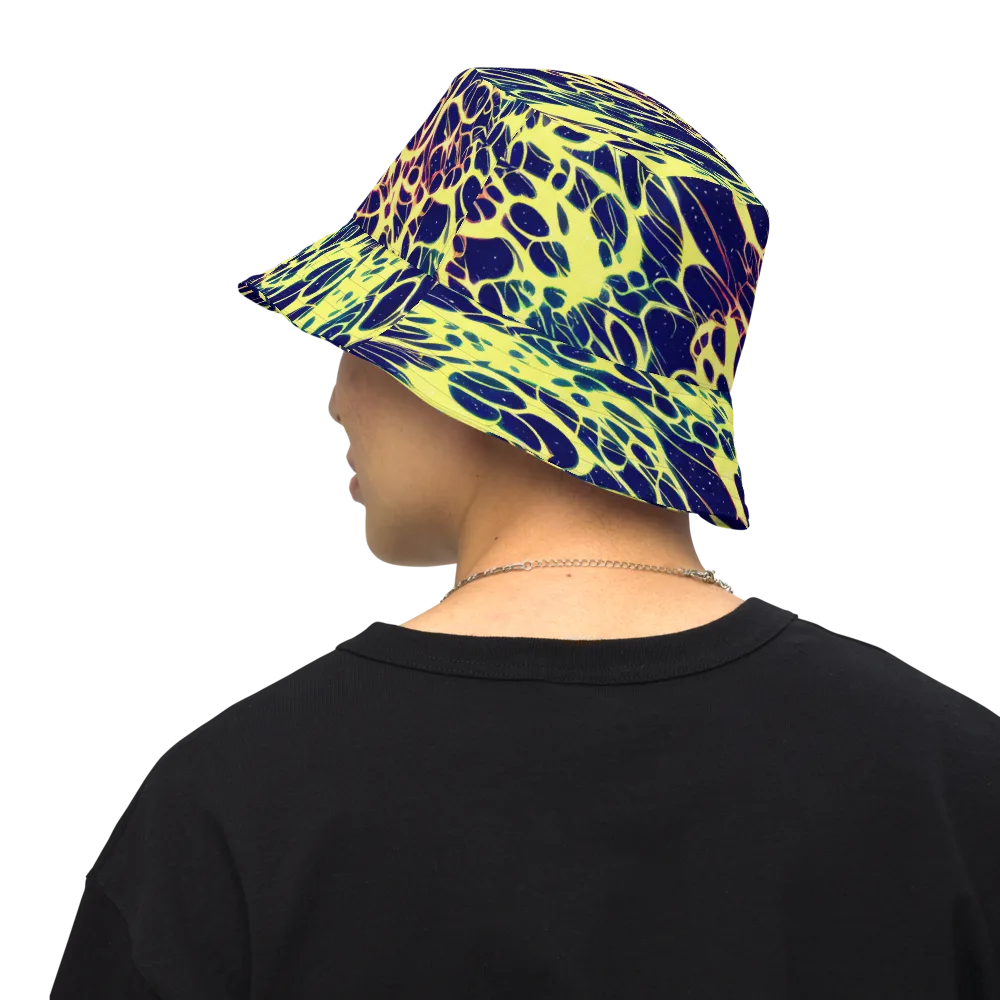 Acid Starfield on Reversible Bucket Hat — Back Inside