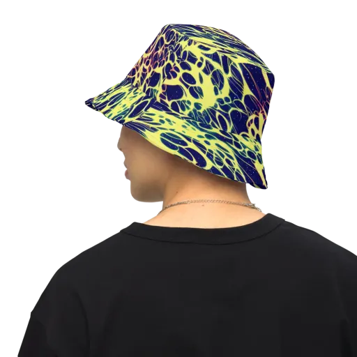 Acid Starfield on a Reversible Bucket Hat