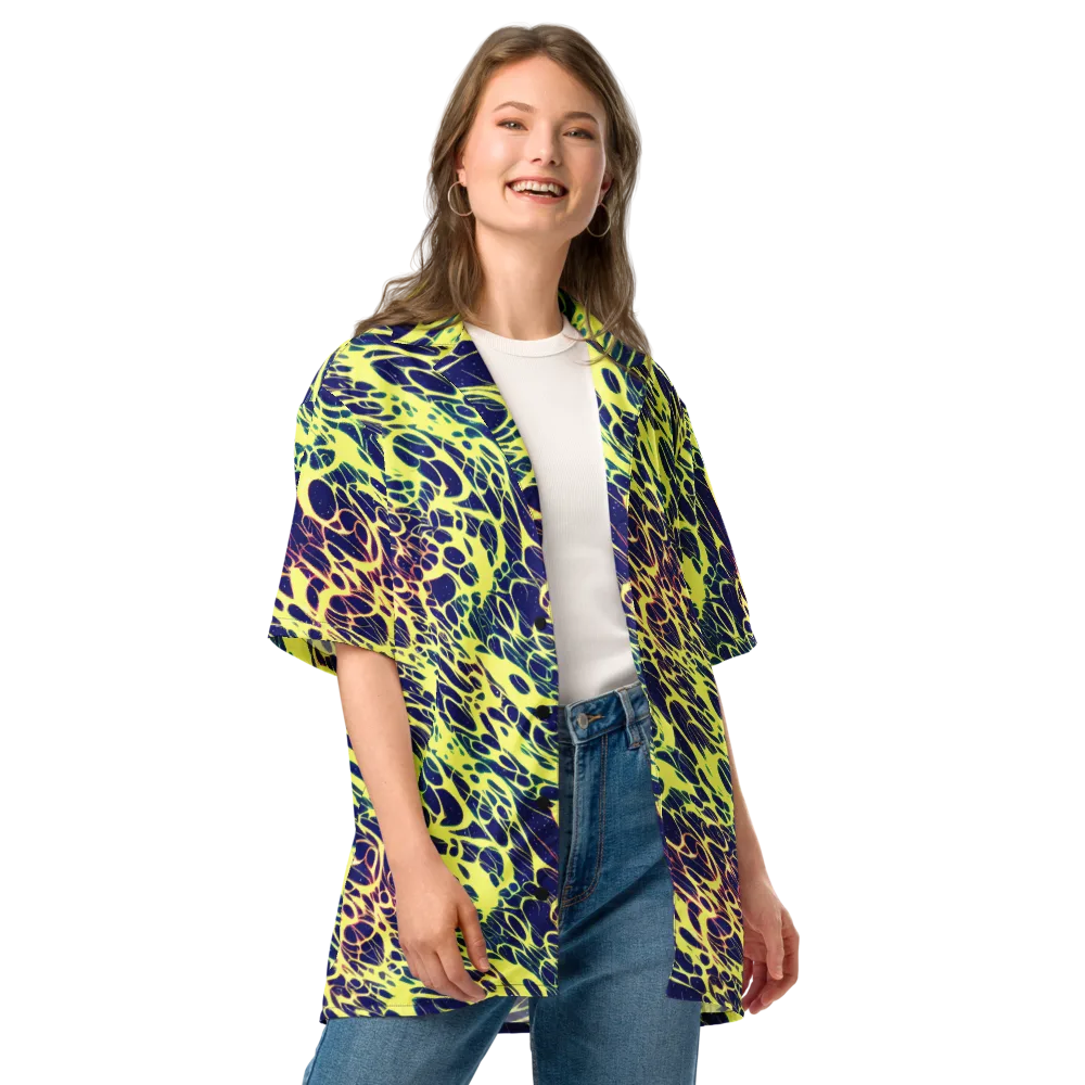 Acid Starfield on Button Shirt — Front