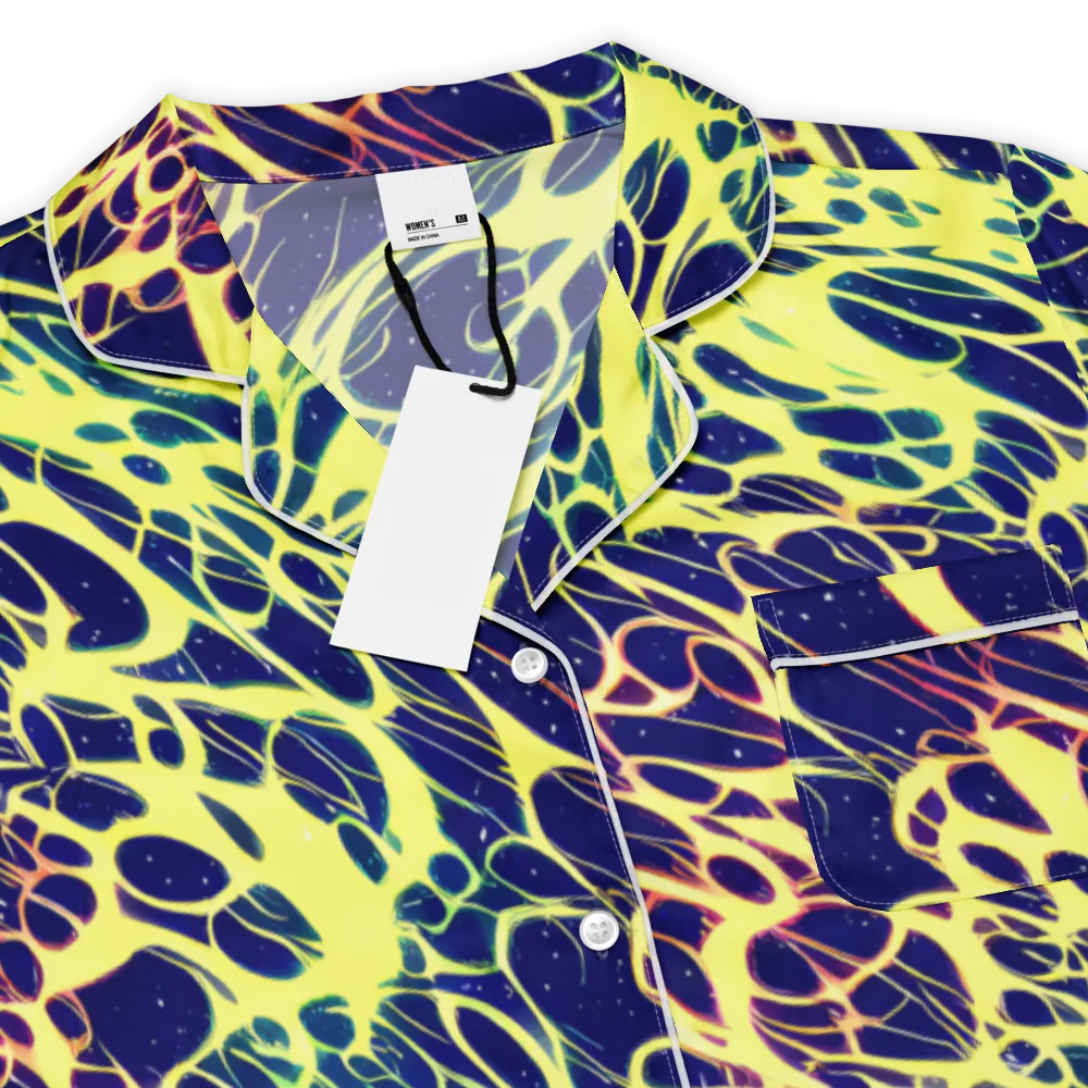 Acid Starfield on Women's Short Sleeve Pajama Top — Product details