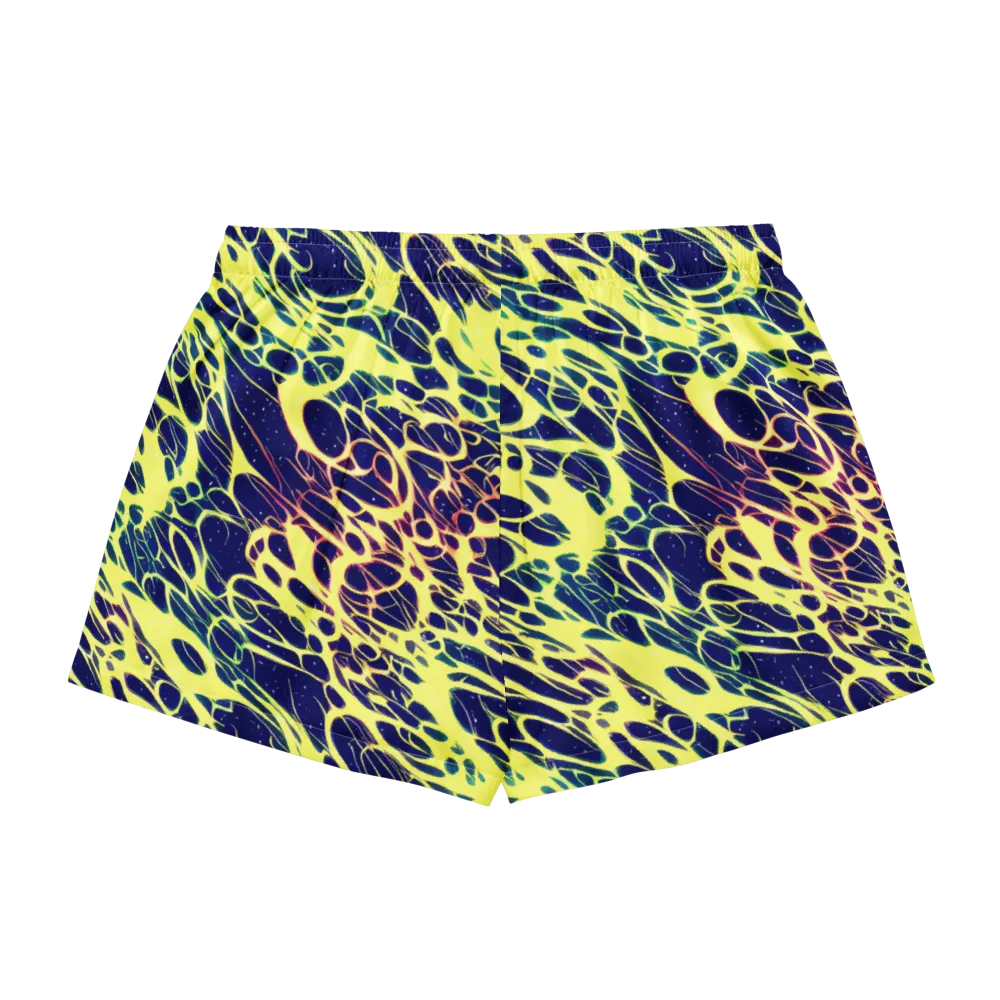 Acid Starfield on Women's Pajama Shorts — Back