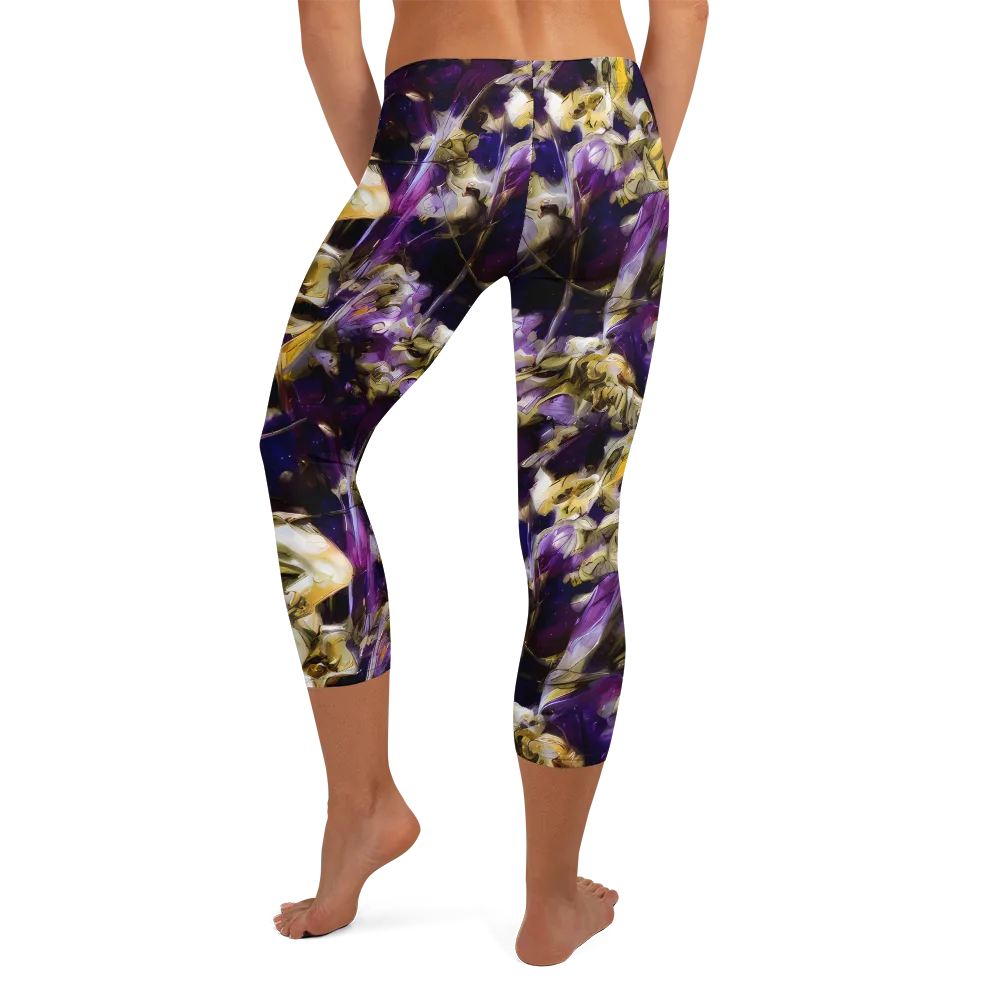 Amethyst Tempest on Capri Leggings — Back
