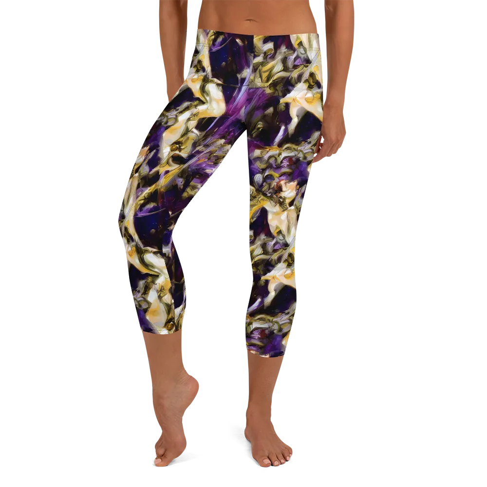 Amethyst Tempest on Capri Leggings — Front
