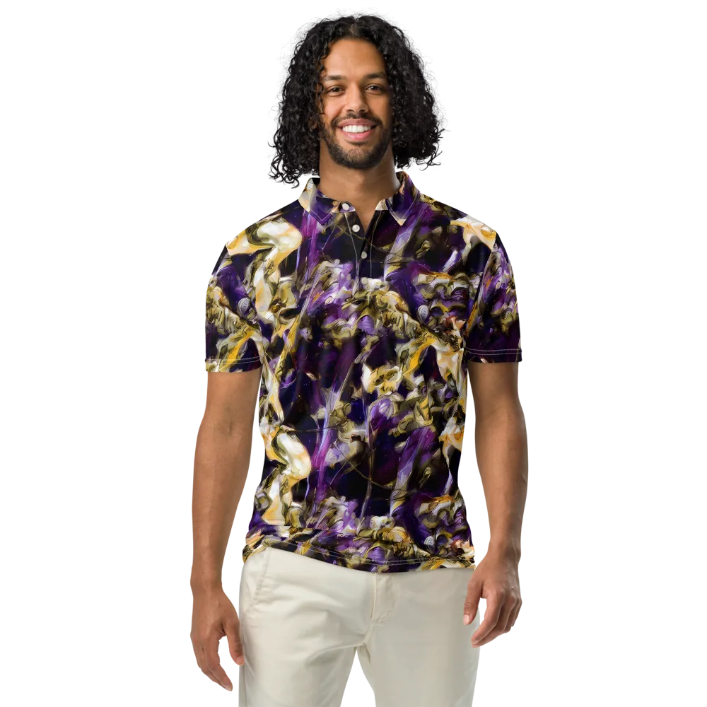 Amethyst Tempest on Men's Slim Fit Polo Shirt — Front