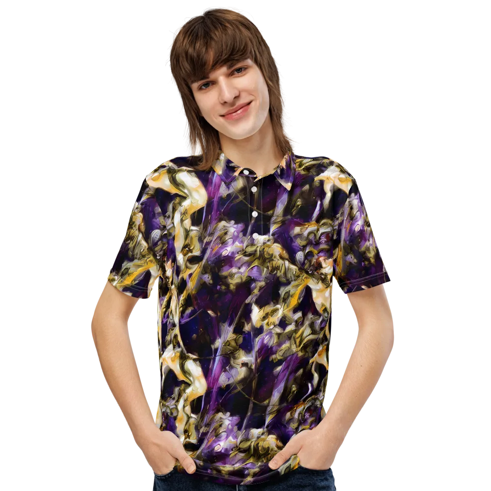 Amethyst Tempest on Men's Slim Fit Polo Shirt — Front