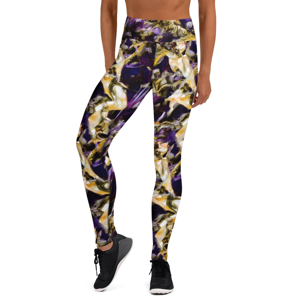 Amethyst Tempest on Yoga Leggings — Front
