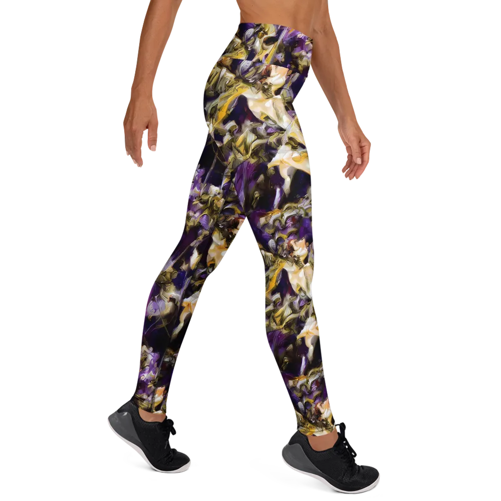 Amethyst Tempest on Yoga Leggings — Right