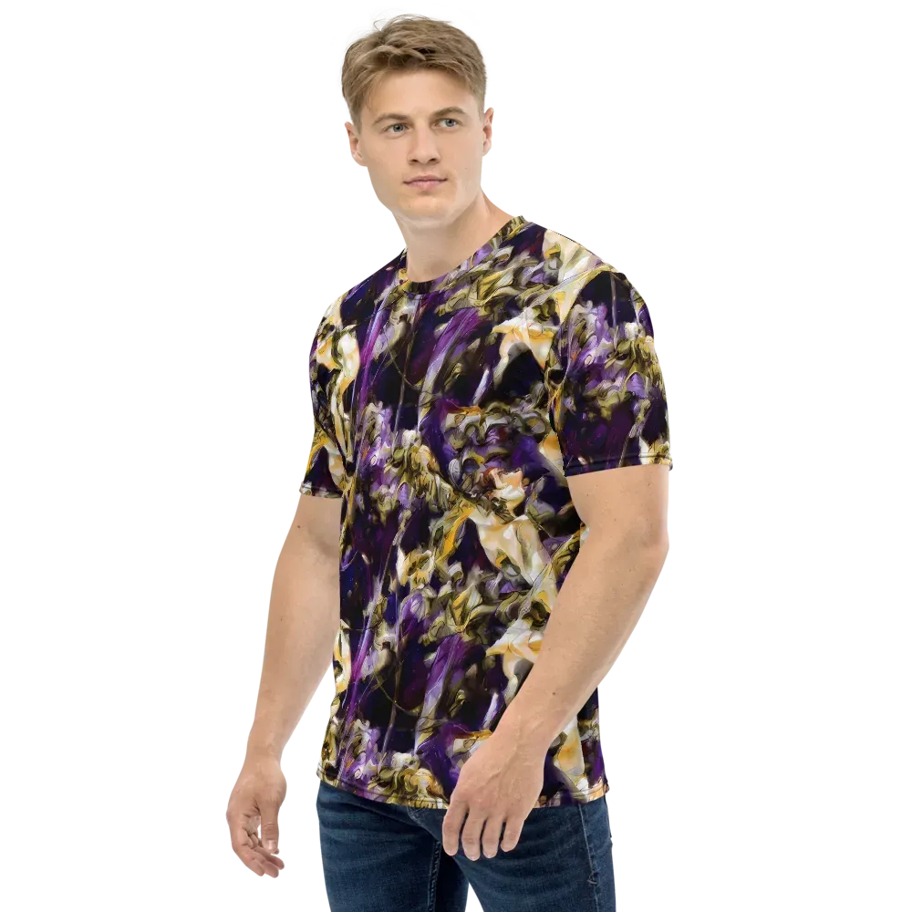 Amethyst Tempest on Men's Crew Neck T-Shirt — Left