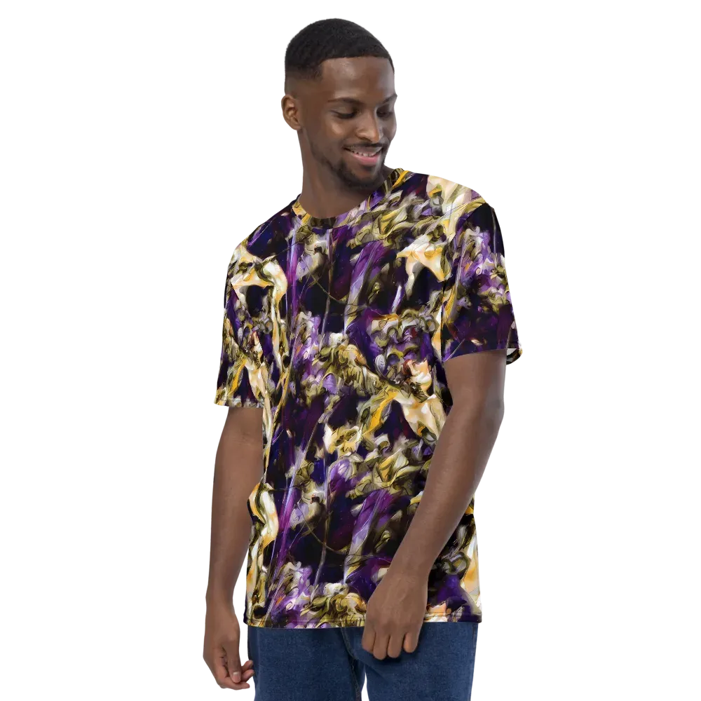 Amethyst Tempest on Men's Crew Neck T-Shirt — Left