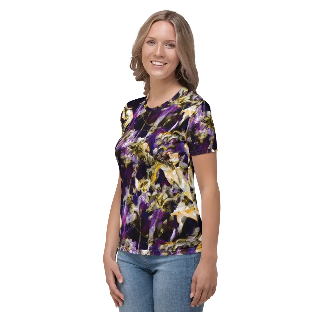 Amethyst Tempest on Women's Crew Neck T-Shirt — Left