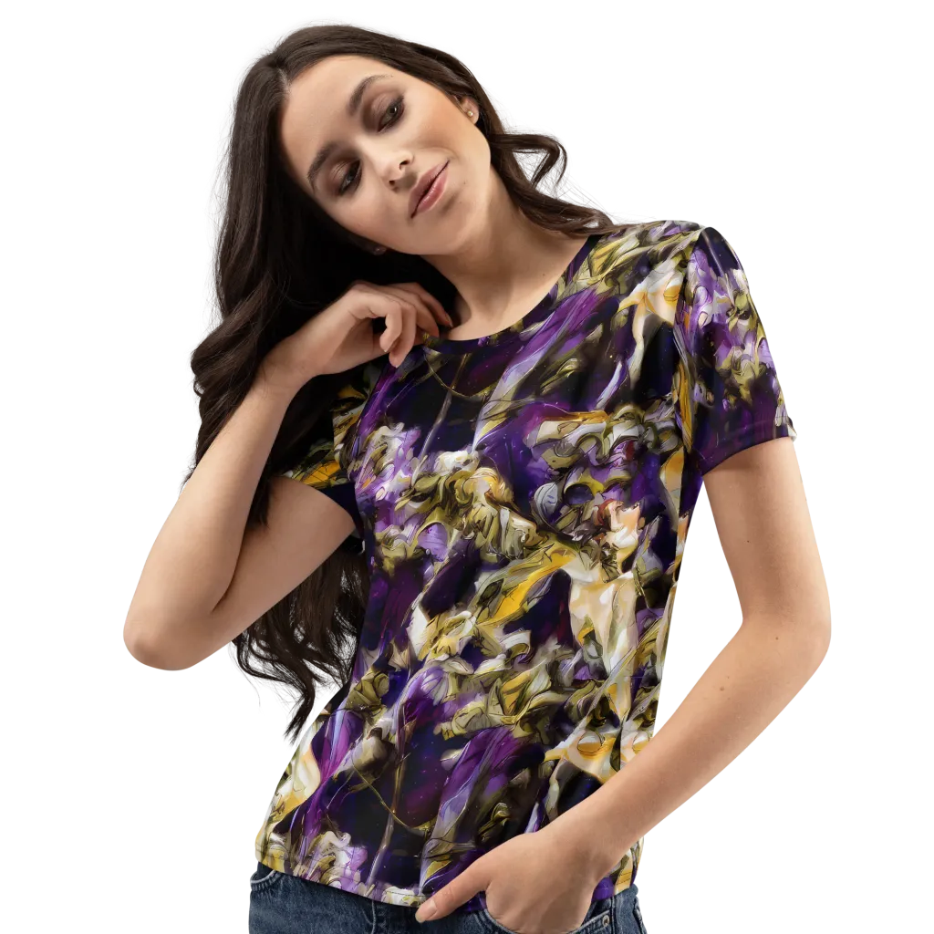 Amethyst Tempest on Women's Crew Neck T-Shirt — Left Front