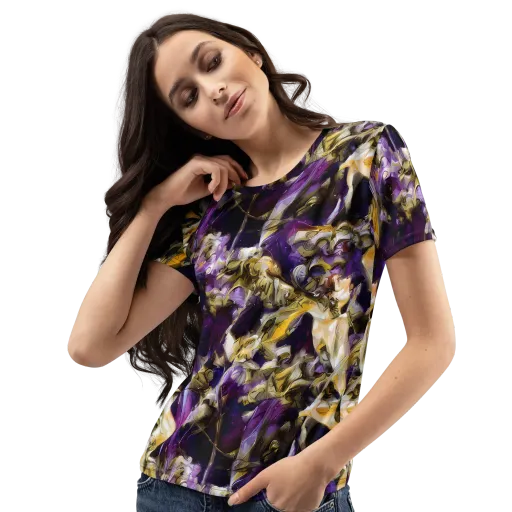 Amethyst Tempest on a Women's Crew Neck T-Shirt