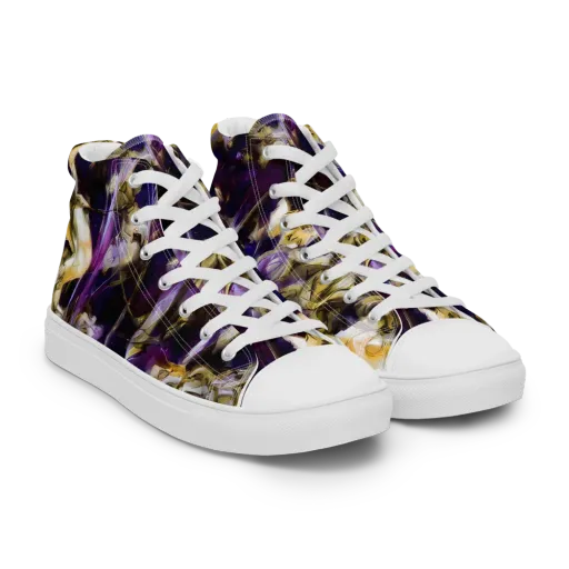 Amethyst Tempest on a Women's High Top Canvas Shoes