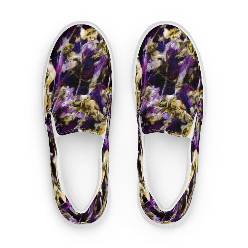 Amethyst Tempest on Men's Slip-On Canvas Shoes — Front