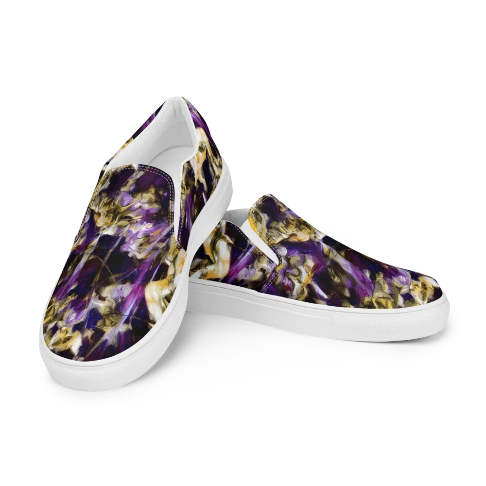 Amethyst Tempest on Men's Slip-On Canvas Shoes — Left Front