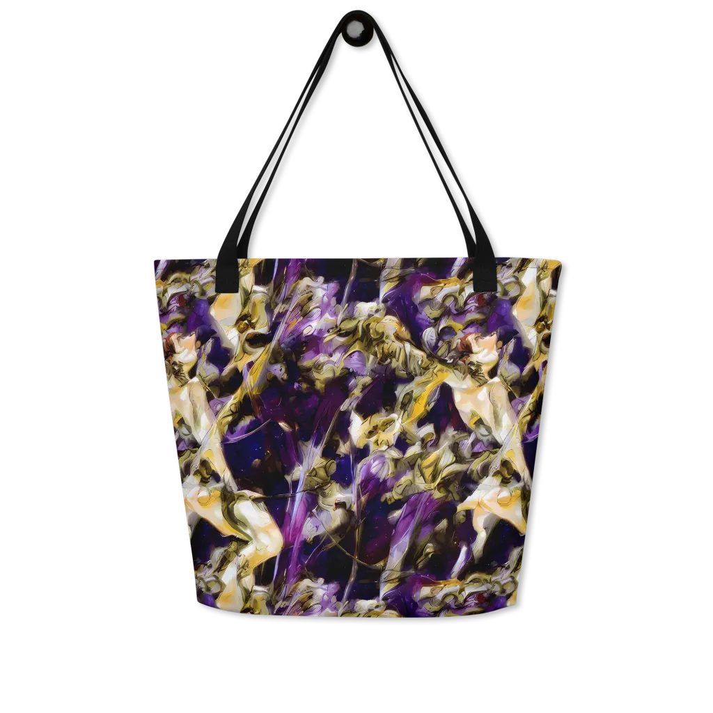 Amethyst Tempest on Large Tote Bag W/ Pocket — Front