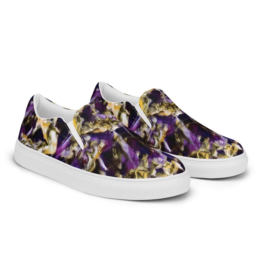 Amethyst Tempest on Women's Slip-On Canvas Shoes — Right Front